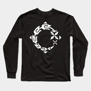 Genshin Impact Kuki Shinobu Emblem - White Long Sleeve T-Shirt